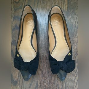 Tory Burch Black Bow Flats